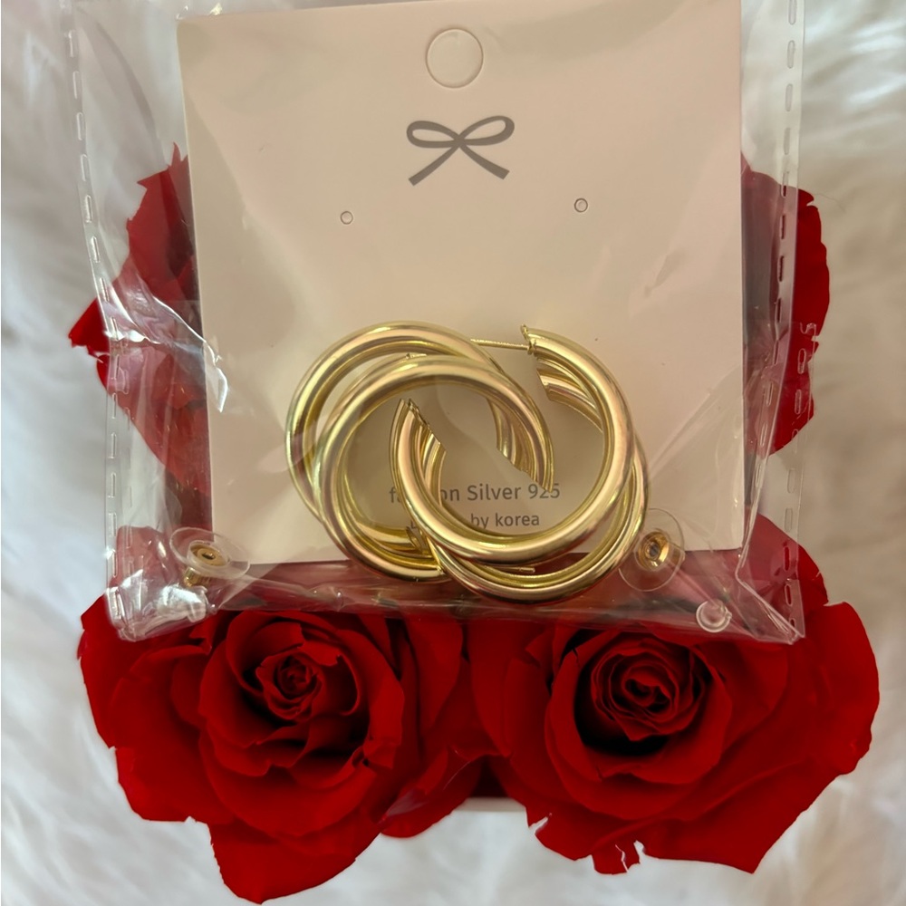 Gold toned earrings